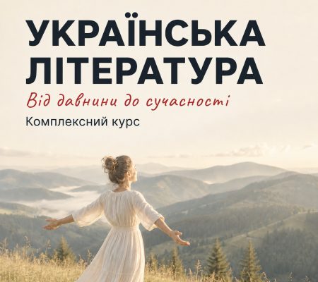 УКРАЇНСЬКА ЛІТЕРАТУРА: Від давнини до сучасності | Комплексний онлайн-курс