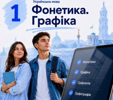 УКРАЇНСЬКА МОВА: Фонетика. Графіка